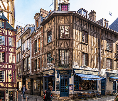 盧昂-半木桁架建築街道
